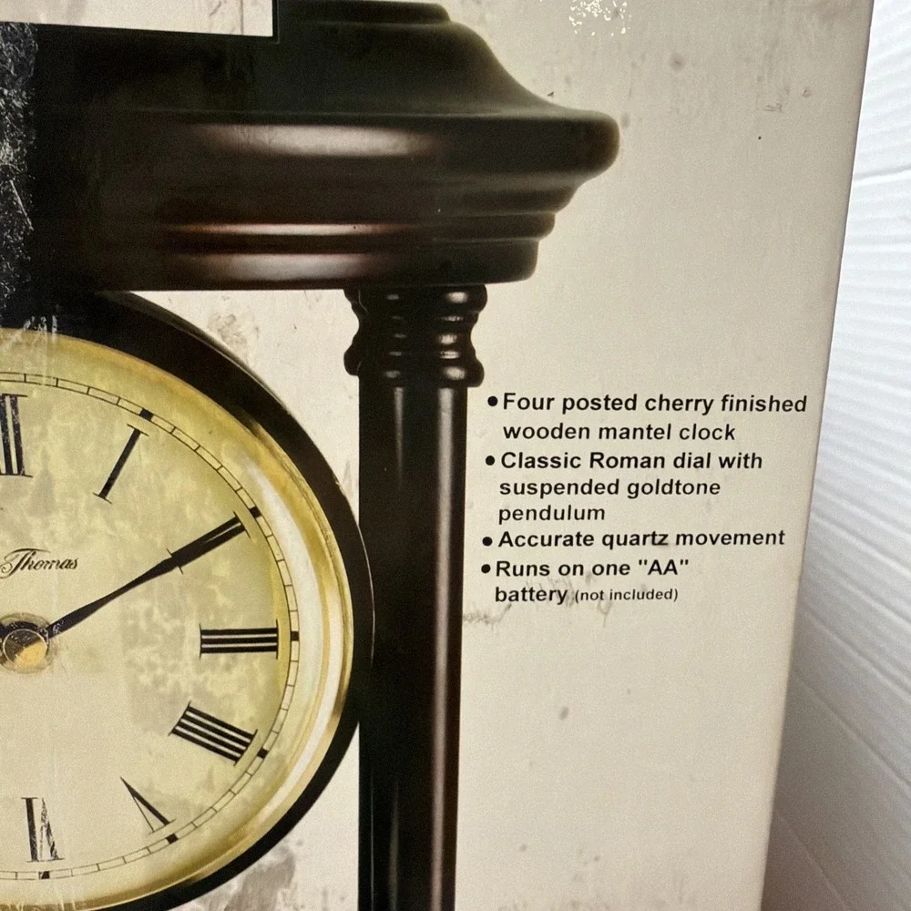 NEW IN BOX SETH THOMAS HARDING TABLE/MANTEL CLOCK MCH-1623  READ & SEE PICTURES